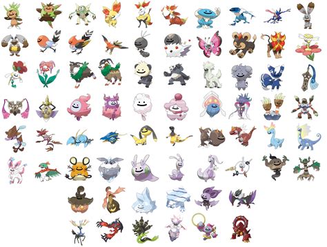 Generation 6 new Pokémon stats .